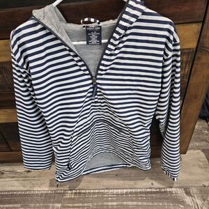 Charles River Apparel Navy and White Striped Jacket